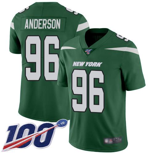 New York Jets Limited Green Youth Henry Anderson Home Jersey NFL Football 96 100th Season Vapor Untouchable